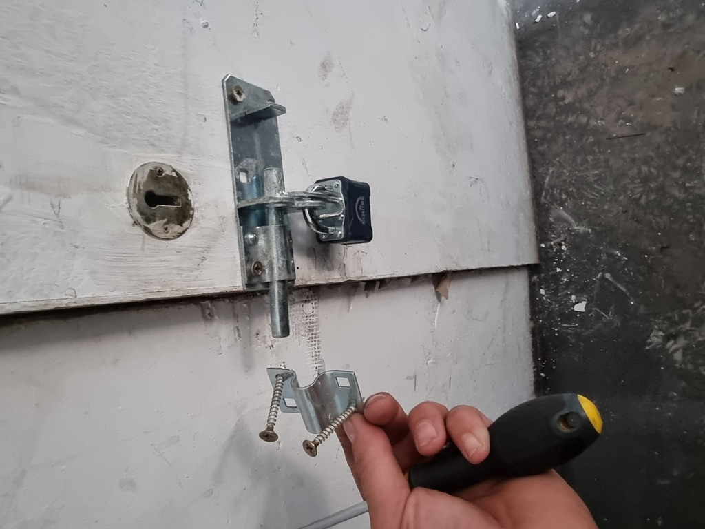 Why use a key when you can use a screwdriver